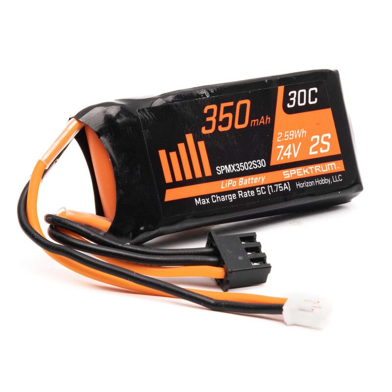 350mAh - 2S - 7.4V LiPo avec connecteur d'alimentation à 2 broches PH2.0