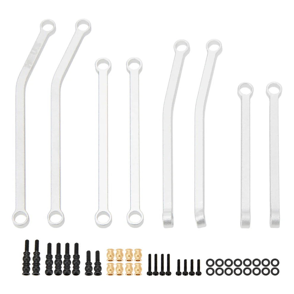MEUS Racing SCX30 Links High Clearance Chassis Links for 1/30 Axial SCX30 Upgrades black/silver