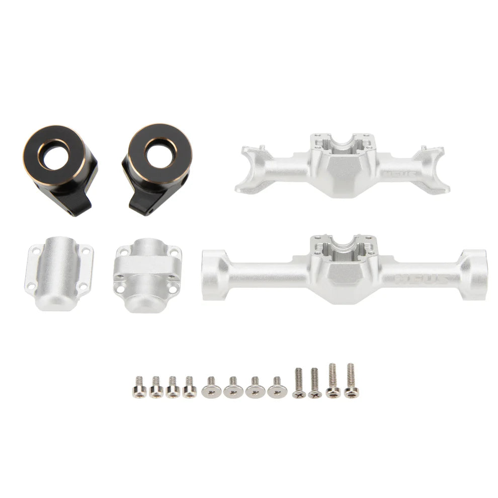 MEUS Racing SCX30 Axle Housing with Diff Covers and Steering Knuckles for 1/30 Axial SCX30 RC Crawler