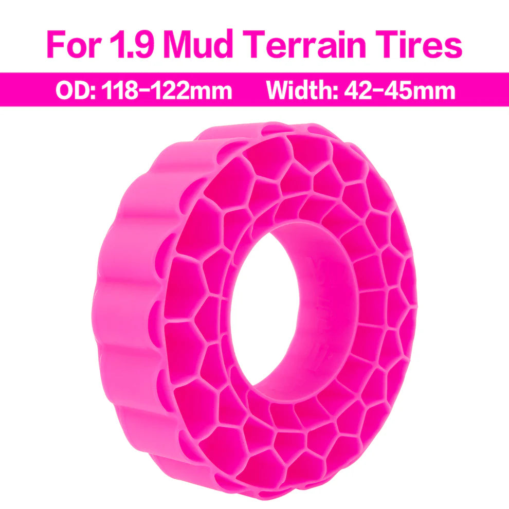 MEUS-01-KY0651 MEUS Racing Soft Silicone Rubber Inserts for 1.9-Inch Tires 118-122mm for 1/10 RC Crawlers-Rosh Red Super Soft Inserts