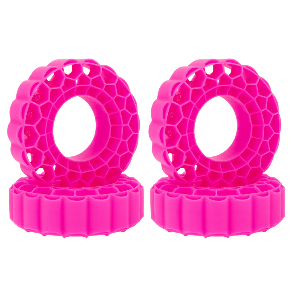 MEUS-01-KY0651 MEUS Racing Soft Silicone Rubber Inserts for 1.9-Inch Tires 118-122mm for 1/10 RC Crawlers-Rosh Red Super Soft Inserts