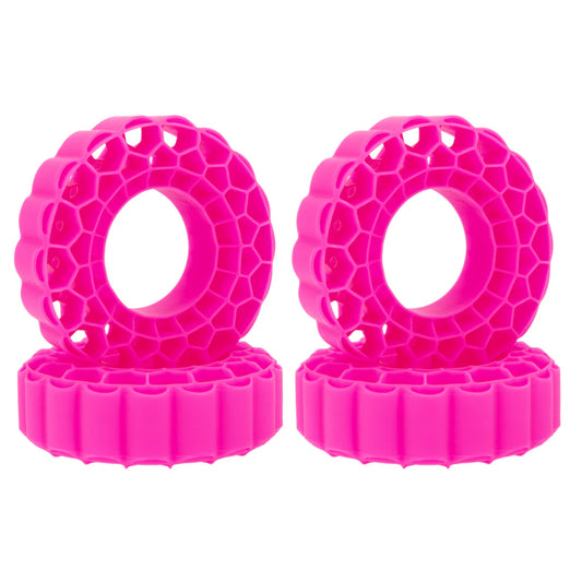 MEUS-01-KY0651 MEUS Racing Soft Silicone Rubber Inserts for 1.9-Inch Tires 118-122mm for 1/10 RC Crawlers-Rosh Red Super Soft Inserts