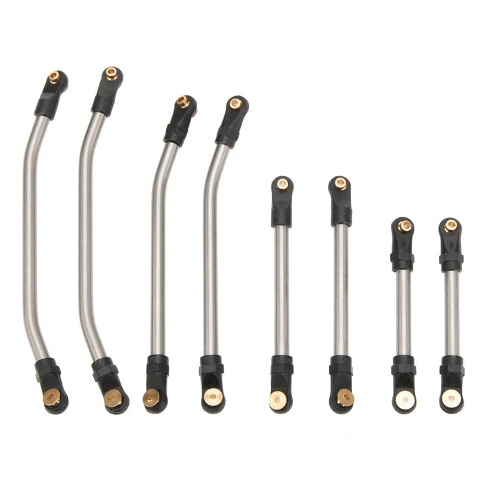 MEUS Racing 8PCS SCX24 Double Bent High Clearance Chassis Links for Axial 1/24 SCX24 Gladiator RC Crawler