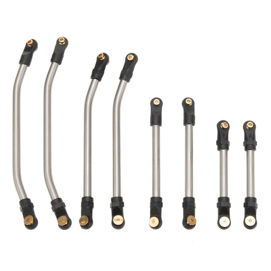 MEUS Racing 8PCS SCX24 Double Bent High Clearance Chassis Links for Axial 1/24 SCX24 Gladiator RC Crawler