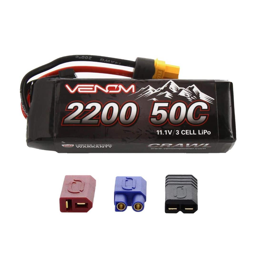 Venom 15190 Drive Crawl batterie LiPo 3S 11.1V 2200mAh 50C UNI 2.0 (Deans/EC3/Traxxas/XT60) (VEN15190)