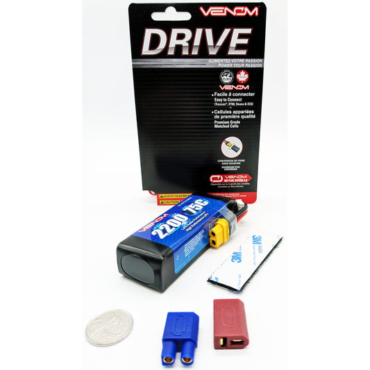 Venom 45002 LiPo battery 3S 11.1V 2200mAh 75C UNI 2.0 (Deans/EC3/XT60) (VEN45002)