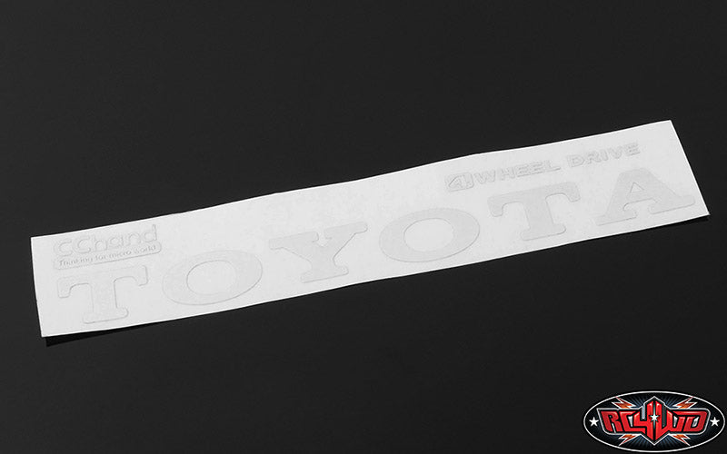 RC4WD Metal Vintage Rear Emblem for TF2 Mojave Body (White)