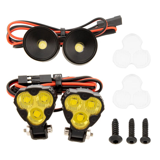 MEUS Racing RC LED Headlight Hood Spotlight with Controller For 1/10 Vanquish H10 Optic Upgrade Parts