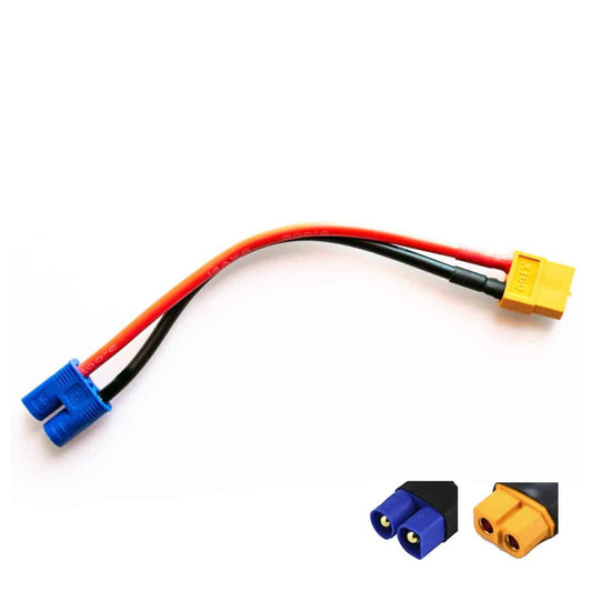 Charge lead cable XT60 female to EC3 male (WAGCABXT60FE3M)