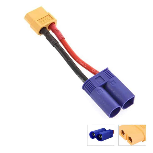 Charge lead cable XT60 female to EC5 male (WAGCABXT60FE5M)