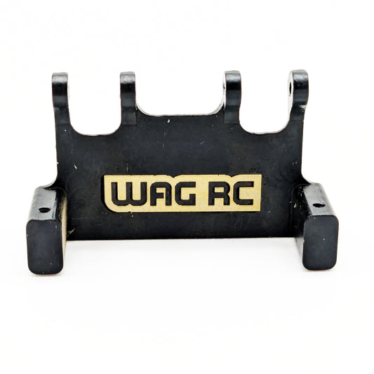 Support à servo multi-liens en laiton noir compatible Axial SCX24 (WAGSCX24SMBB)