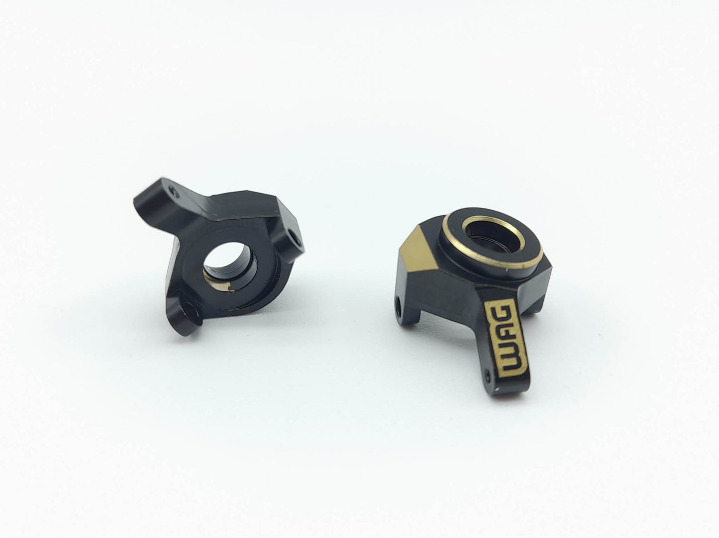 Ensemble de Fusées de roues en laiton de couleur noir (Knuckles) SCX24 (X24-9)