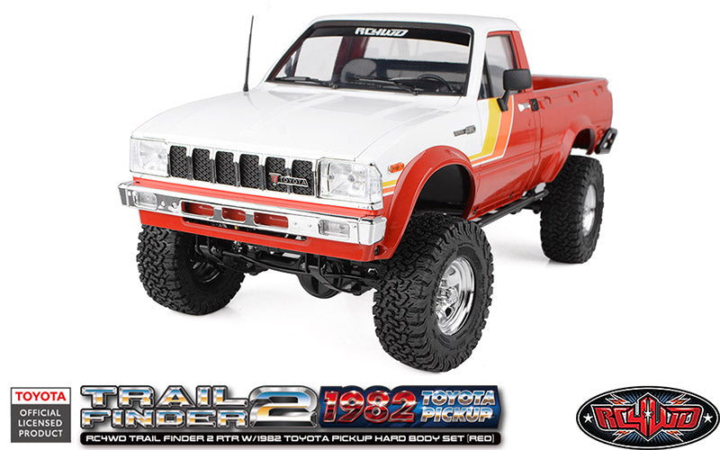 RC4WD Trail Finder 2 RTR w/1982 Toyota Pickup Hard Body Set (Rouge)