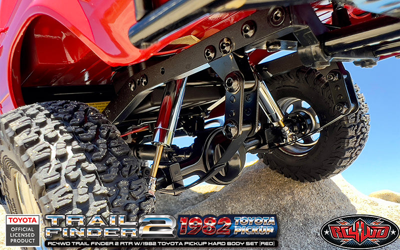 RC4WD Trail Finder 2 RTR w/1982 Toyota Pickup Hard Body Set (Rouge)