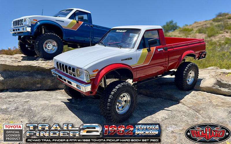 RC4WD Trail Finder 2 RTR w/1982 Toyota Pickup Hard Body Set (Rouge)