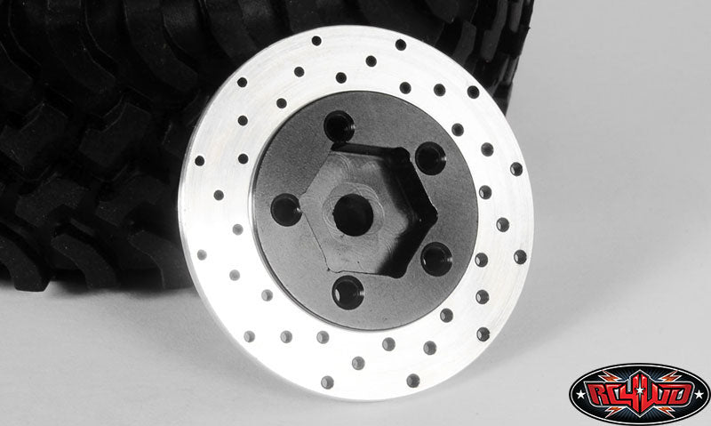 RC4WD 1.9 5 Lug Steel Wheel Hex Hub with Brake Rotor