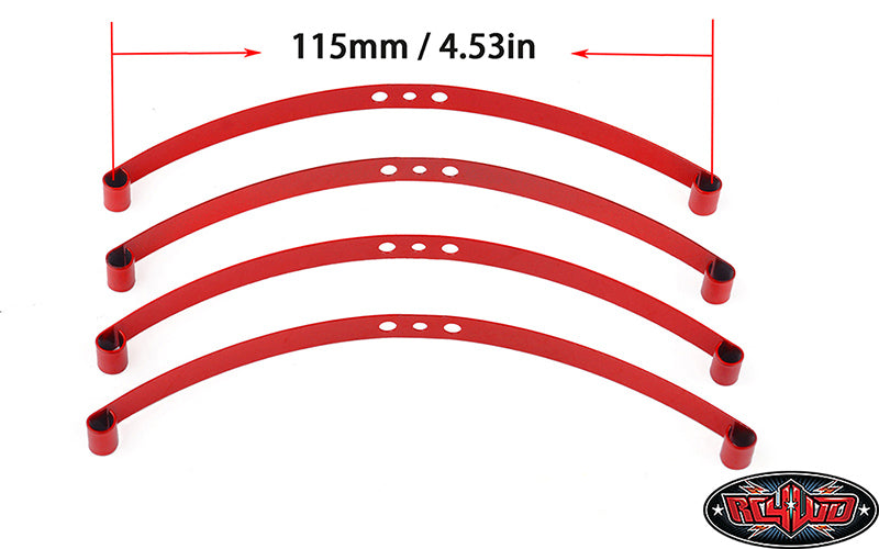 RC4WD Red Super Soft Flex Leaf Springs (4)