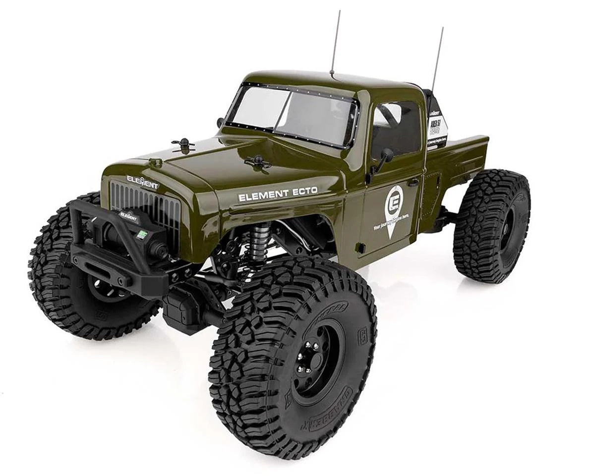 Element RC Enduro Ecto Trail Truck 4x4 RTR 1/10 Rock Crawler (Green) w/2.4GHz Radio - ASC40117
