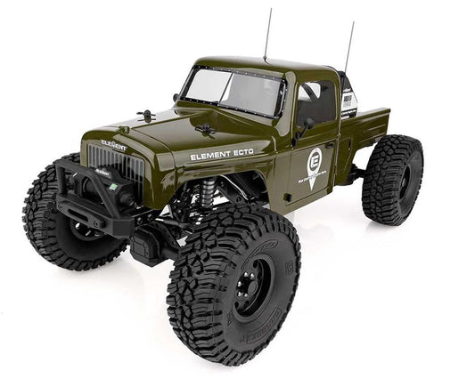 Element RC Enduro Ecto Trail Truck 4x4 RTR 1/10 Rock Crawler (Green) w/2.4GHz Radio - ASC40117