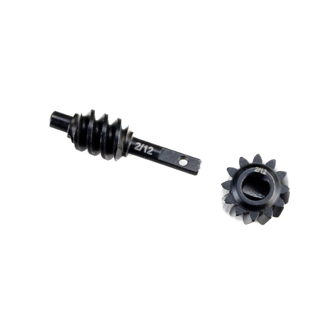 Axial SCX30 Steel Ring/Pinion Worm Gear, 2/12T, Axle