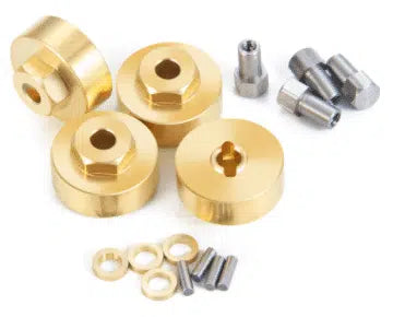 Lot de 4 moyeux de roues en laiton SCX24 (L2413)