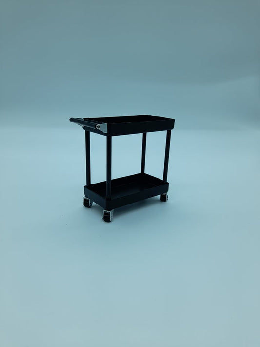 Chariot établi en métal sur roues 1/10 Noir (WB-1)