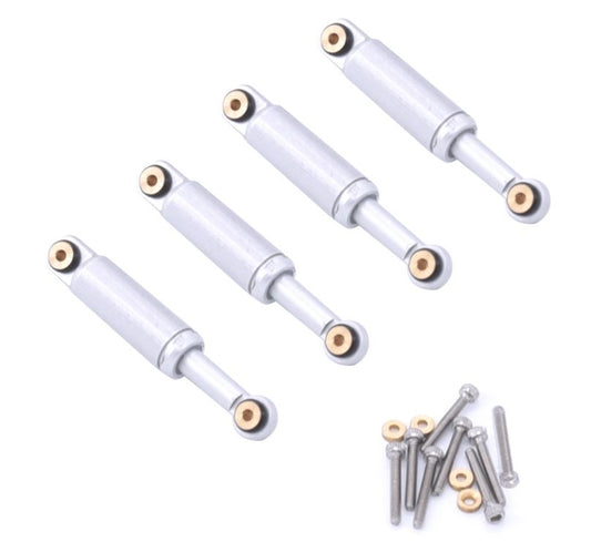 Hobby Details Aluminum Shocks for Axial SCX24 (4)(Silver )