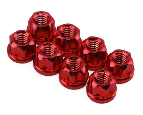 Hot Racing Axial SCX30 Aluminum 2mm Flange Wheel Nuts  (8)