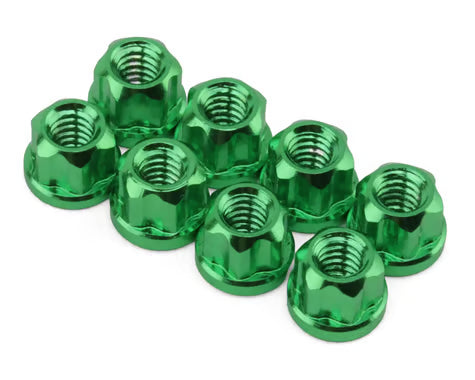 Hot Racing Axial SCX30 Aluminum 2mm Flange Wheel Nuts  (8)