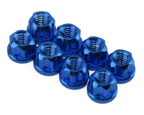Hot Racing Axial SCX30 Aluminum 2mm Flange Wheel Nuts  (8)
