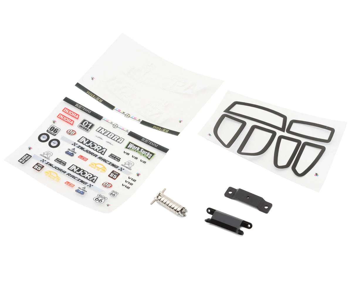 Injora Axial® SCX30 BUG30 1/30 Pre-Painted and clear Rock Crawler Body Set  w/Magnetic Mounts