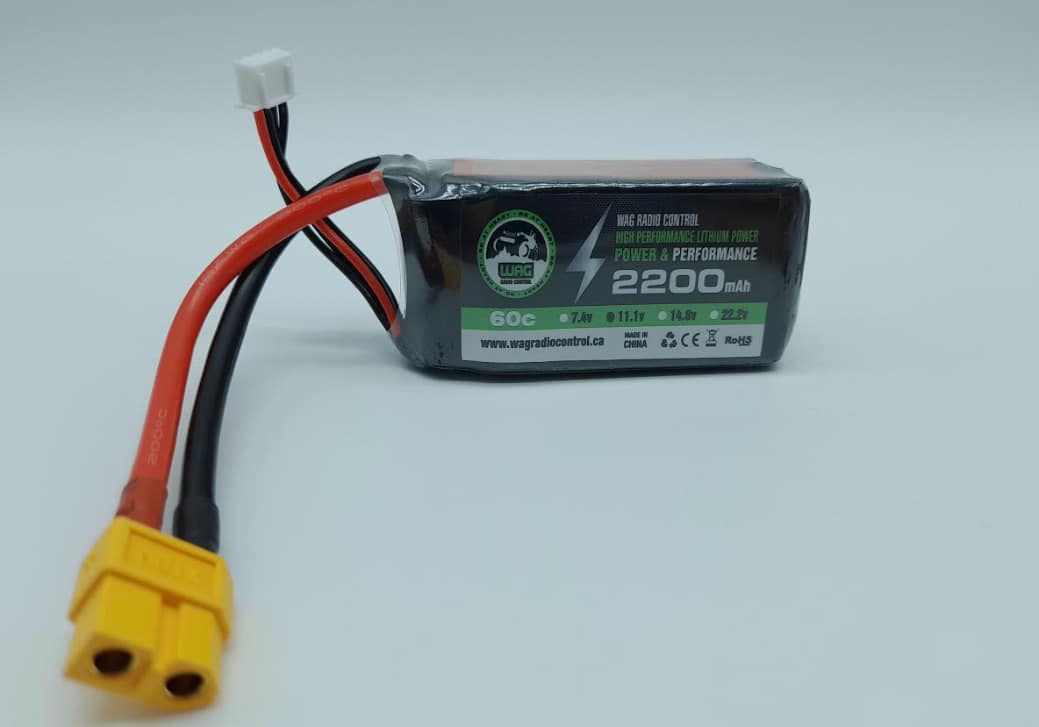 Batterie Lipo 3S 11.1V 2200mAh 60C XT60 (WAGB3S2260SX6)