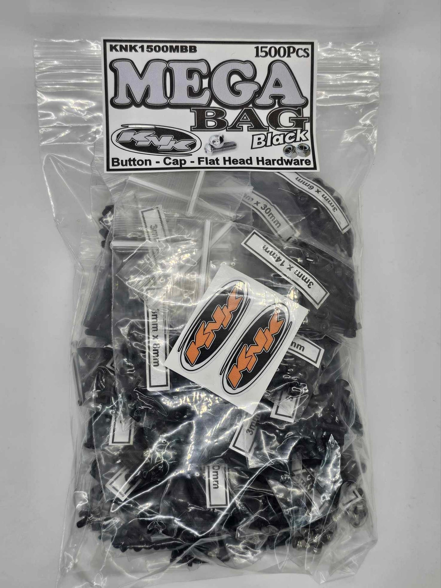 Mega Bag Black Oxide Hardware Kit (1500 pcs)