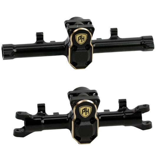 Brass Front / Rear Axle Housing w/Covers, for Axial SCX24 Jeep / C10 / Bronco