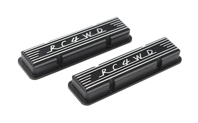 RC4WD Aluminum Valve Covers for Scale V8 Engine (Black)
