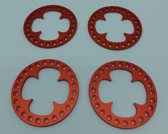 Ensemble WAG RC de (4) Anneaux de roues 1.9