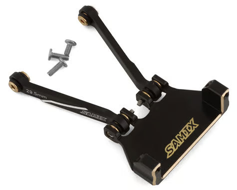 Samix SCX24 Brass Servo Mount & Aluminum 4-Link w/29.5mm Links (Black) (EcoPower/Emax) (7g)