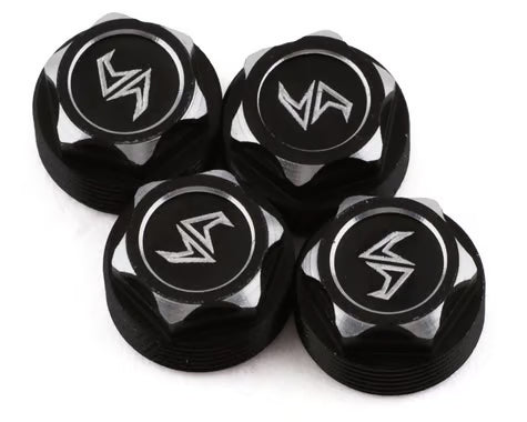 Samix SCX24 Aluminum Scale Wheel Hub (Black) (4) (Samix Beadlock Wheel Only)
