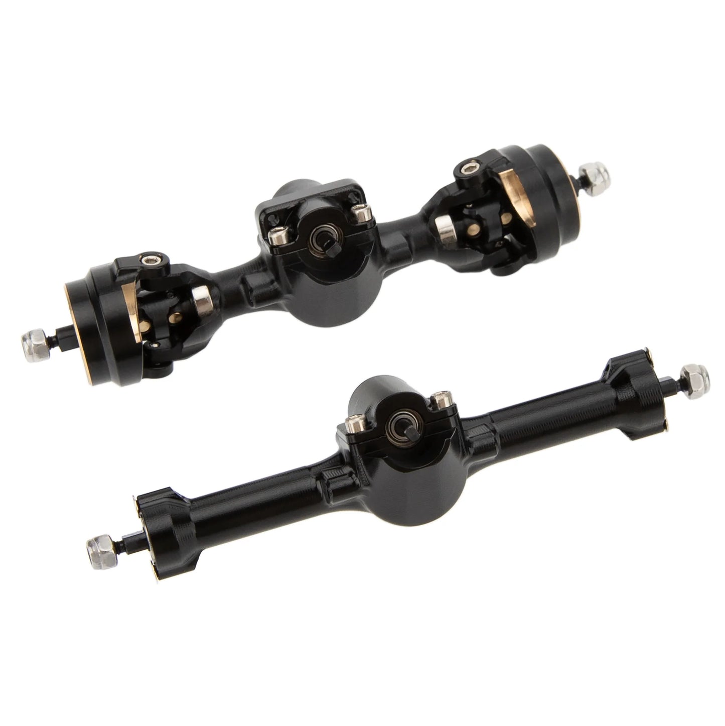 SCX30-01-KY1246 MEUS Racing +3mm Isokinetic SCX30 Axles with 3-Section CVD for Axial Black1/30 SCX30 – Black