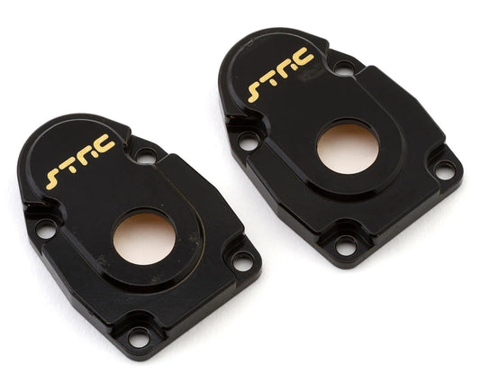 ST Racing Concepts Axial SCX10 III Brass Rear Portal Drive Covers (Black) (2) (15g)