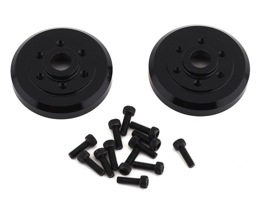 Moyeux de roue en laiton SSD RC pour Traxxas TRX-4 (noir) (2)