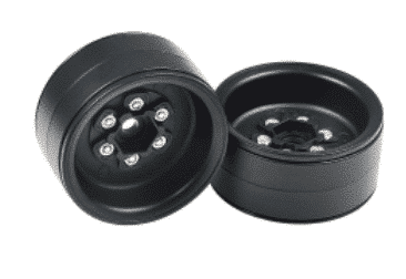 Roues 1.9/Mag Beadlock « steelie » noir (4) (WAGWH19BK4-1)
