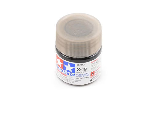 Tamiya X-19 Smoke Acrylic Paint (10ml)