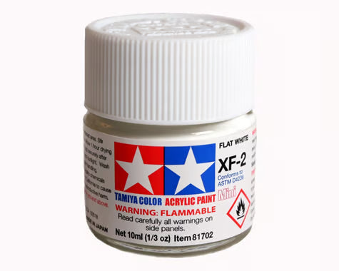 Tamiya XF-2 Flat White Acrylic Paint (10ml)