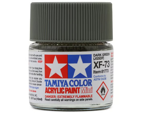 Tamiya XF-73 Flat Dark Green Acrylic Paint (10ml)