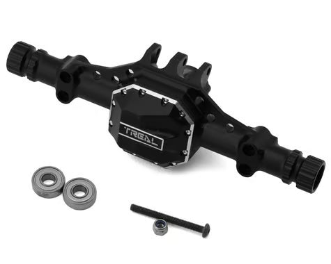 Treal Hobby Element RC Enduro Aluminum Front Axle Housing (Black)