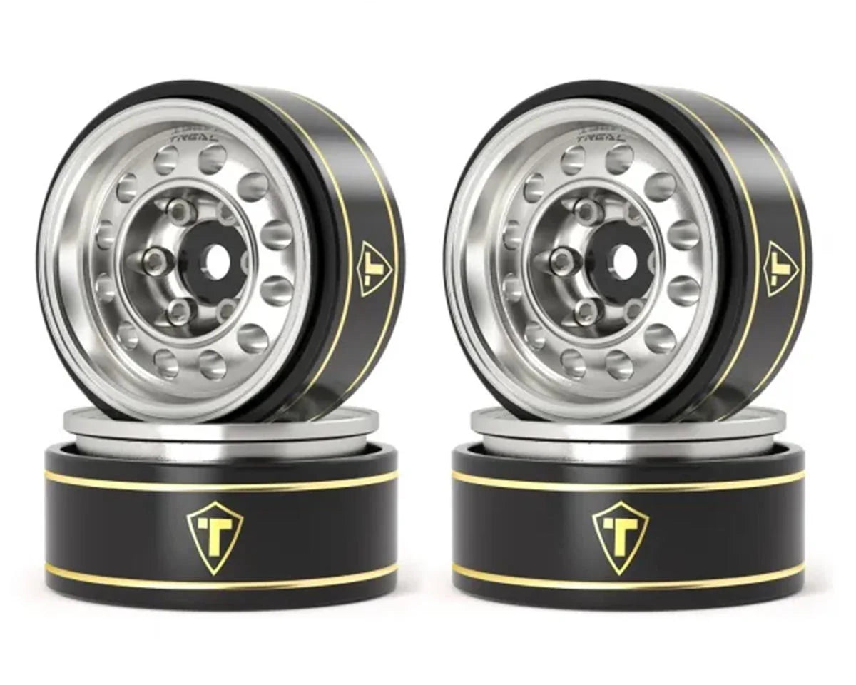 Treal Hobby Type K 1.0" 12-Hole Beadlock Classic Vintage Wagon Wheels (4) (28.9g)