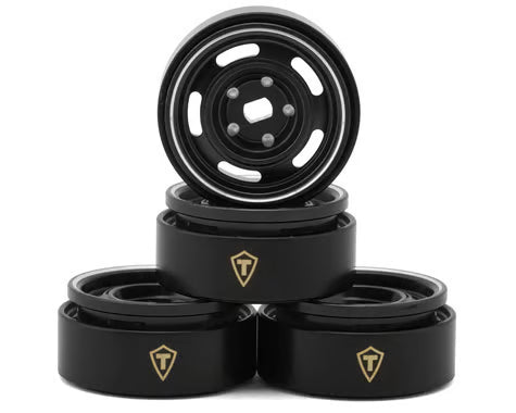Treal Hobby 0.7" 5-Slot Aluminum Micro Rock Crawler Beadlock Wheels  (4) (8g ea)