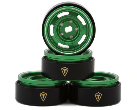 Treal Hobby 0.7" 5-Slot Aluminum Micro Rock Crawler Beadlock Wheels  (4) (8g ea)