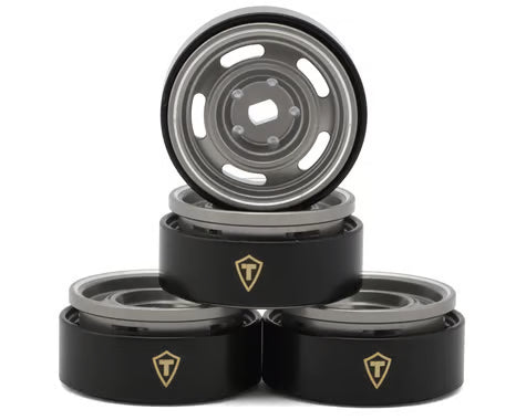 Treal Hobby 0.7" 5-Slot Aluminum Micro Rock Crawler Beadlock Wheels  (4) (8g ea)
